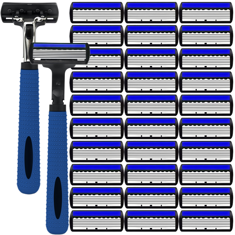 Safety Razor Handle - Men's Safety Shaver Blade, Stainless Steel