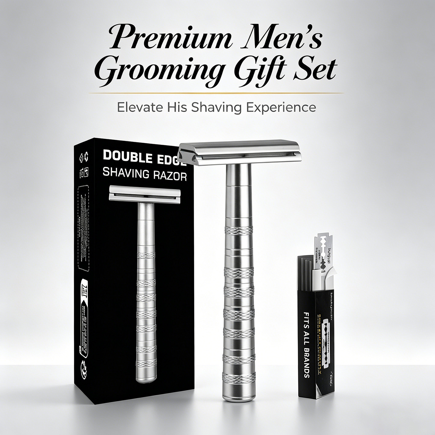 Safety Razor Handle - Double Edge Safety Razor with 5