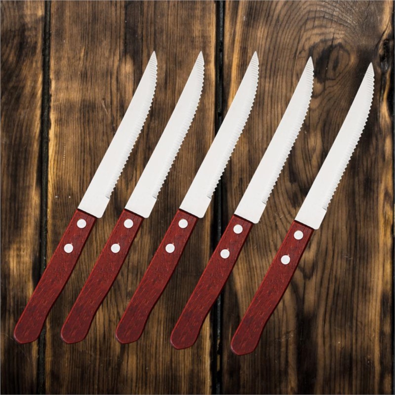 Bamboo Cutlery - 1-20 Pcs Stainless Steel Steak Knife
