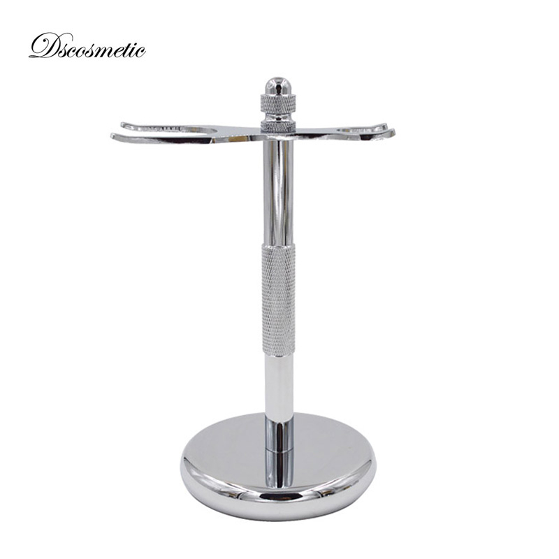 Safety Razor Handle - Deluxe Chrome Stand for Safety Razor