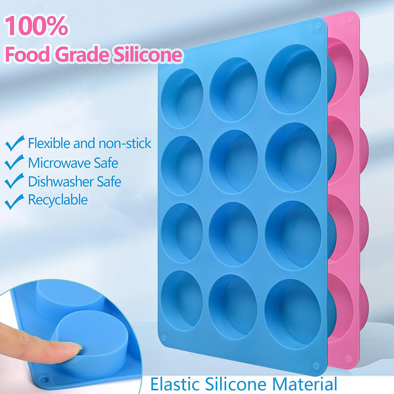 Round Silicone Molds 12-Cavity - Eco Soap recension och pris