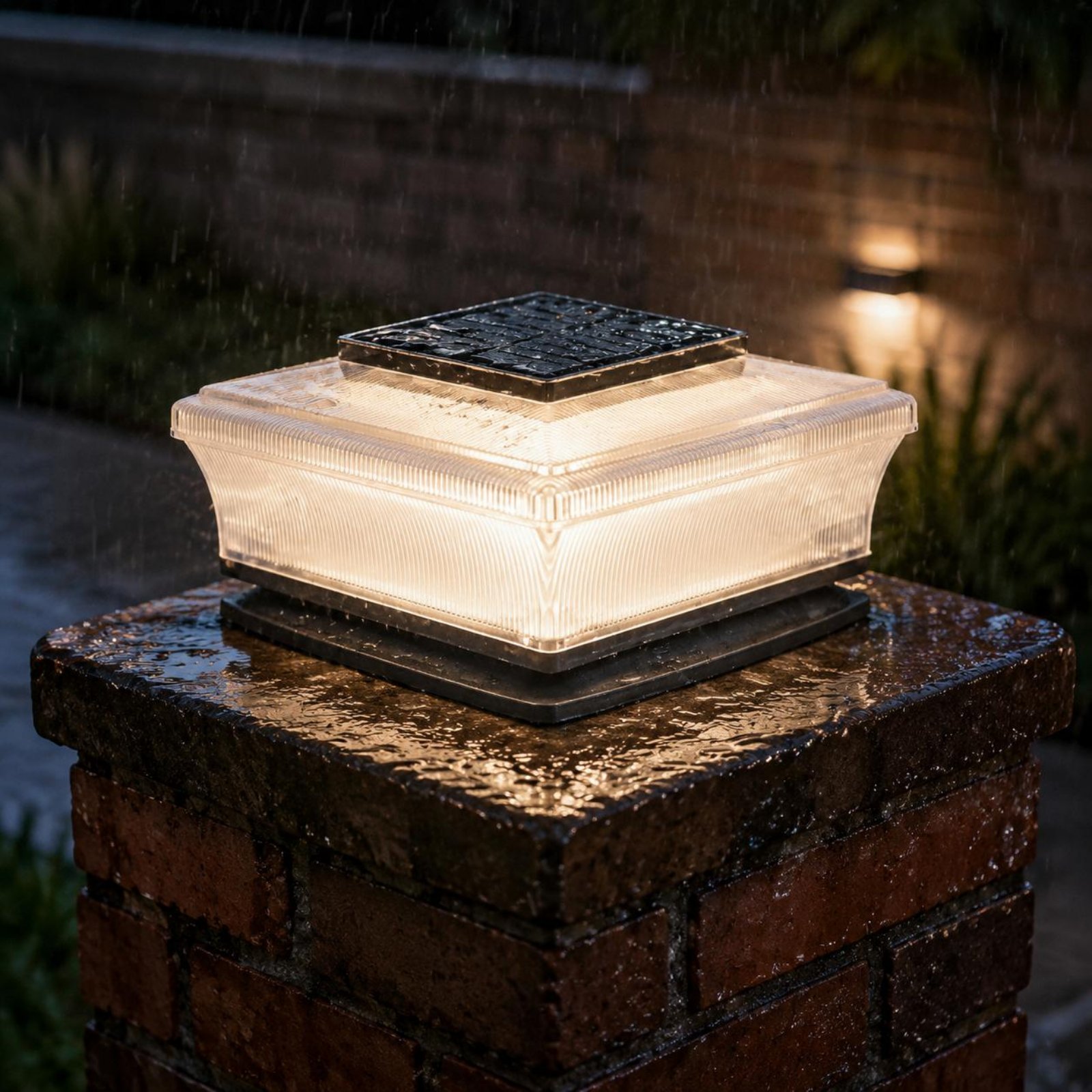 Solar Post Cap Light Wireless  - Solar Garden Light recension och pris