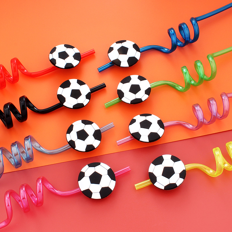12pcs Football Themed Straws,  - Reusable Straw recension och pris