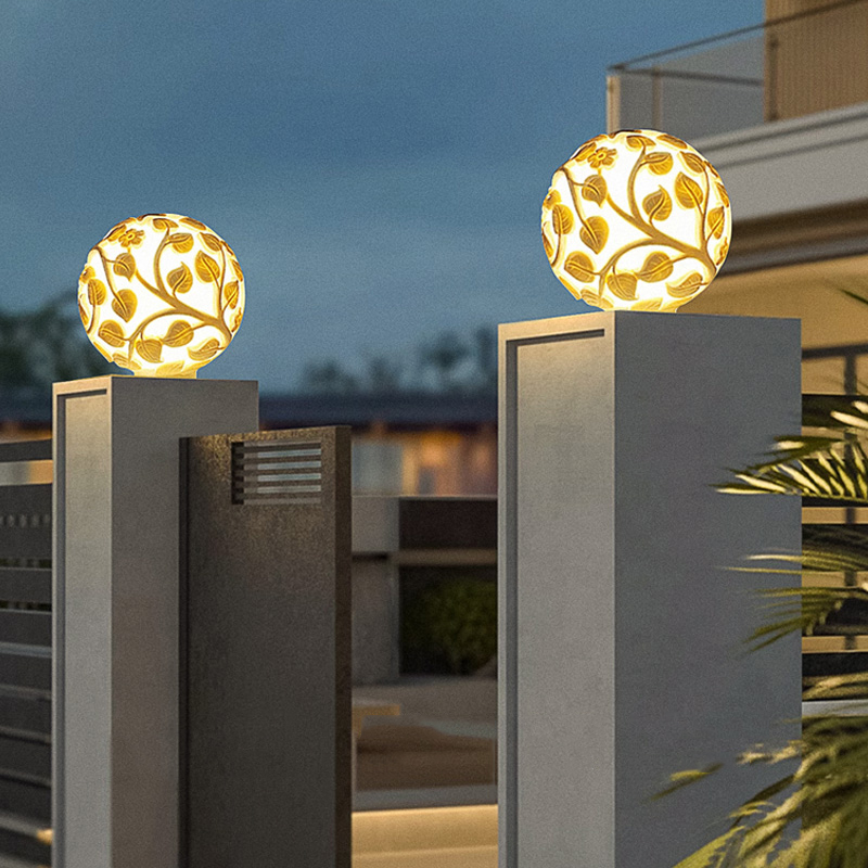 Outdoor column lights solar LE - Solar Garden Light recension och pris