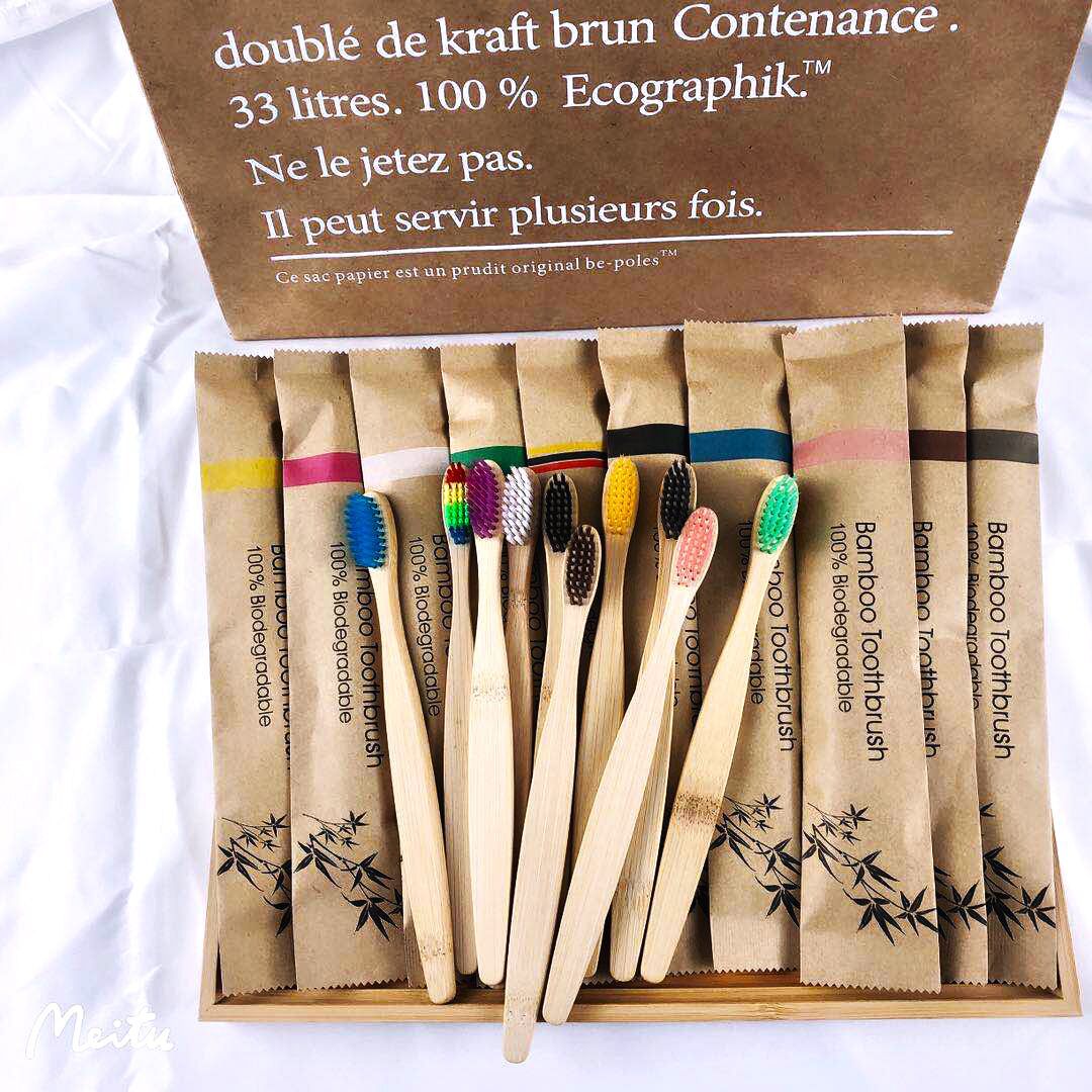Random Color 5/10pcs Bamboo To - Bamboo Toothbrush recension och pris