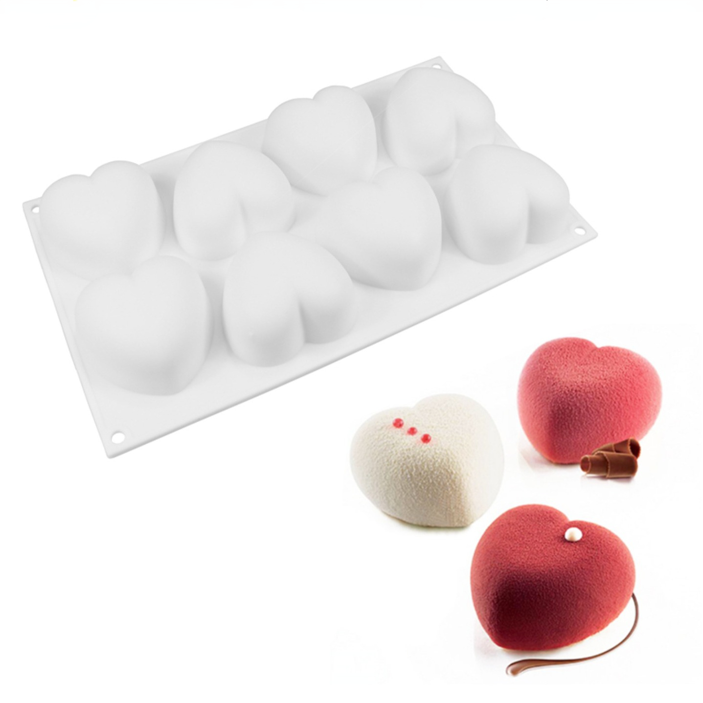 Love Heart Silicone Soap Mold  - Eco Soap recension och pris