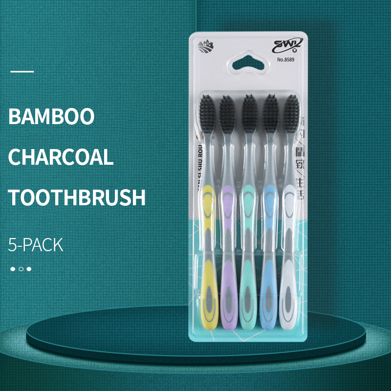 5/10pcs manual toothbrush with - Bamboo Toothbrush recension och pris