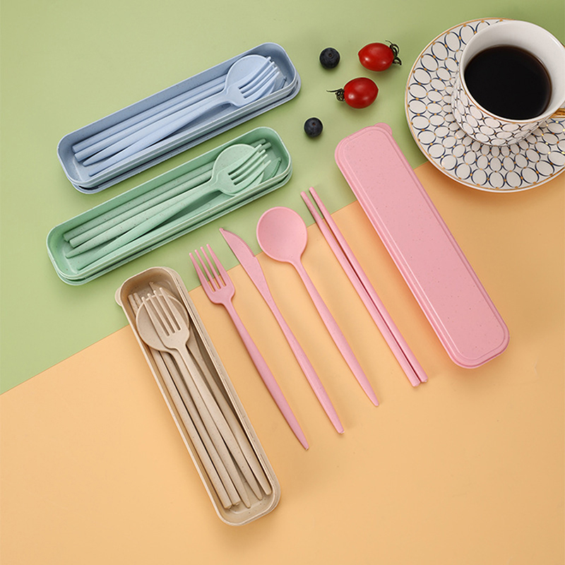 4Pcs/Set Portable Utensils Wit - Reusable Straw recension och pris