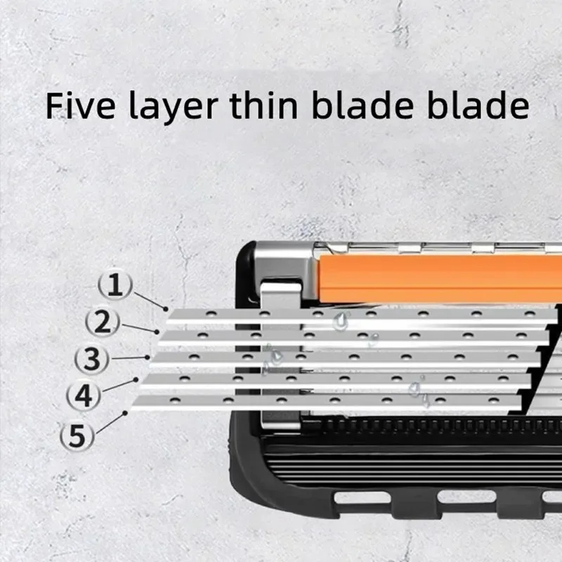 5-Layer Replaceable Safety Bla - Safety Razor Handle recension och pris